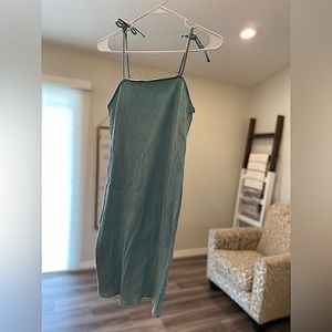 Large Blue Strap Dress